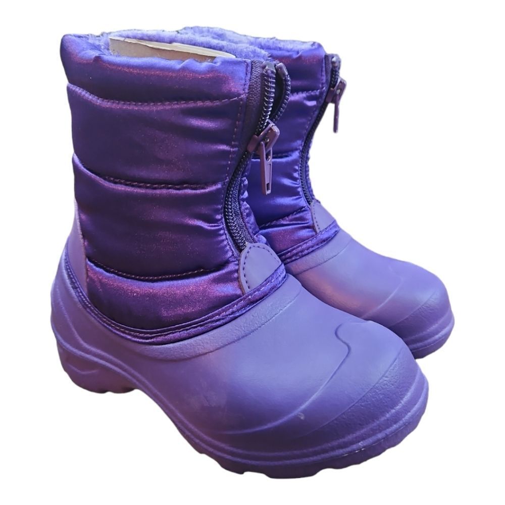 The Doll Maker Purple Snow Boots Kids Size 8 NEW